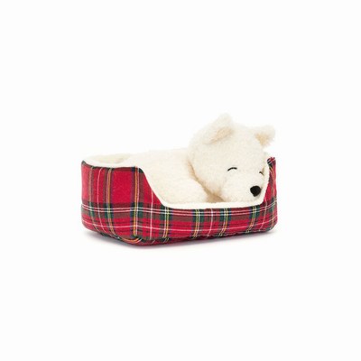 Jellycat Napping Nipper Westie Dog New Zealand | WSRYV0678